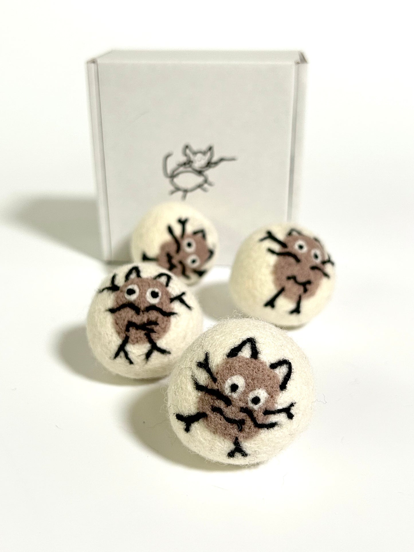 "Potato Meow" Safe Felt Cat Toy Balls