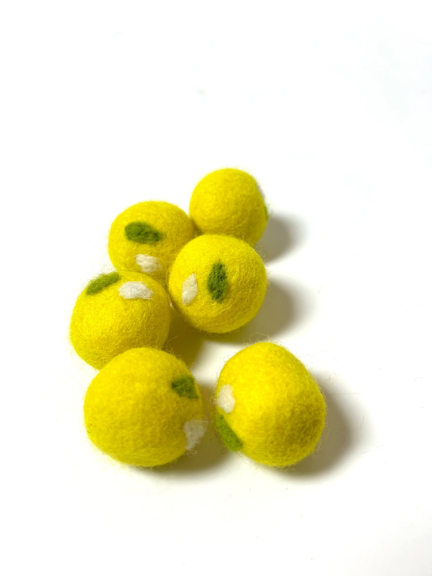 "Mini Lemon" Safe Felt Cat Toy Balls