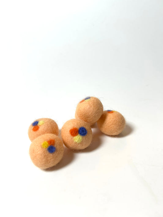 "Small Candy" Safe Felt Cat Toy Balls