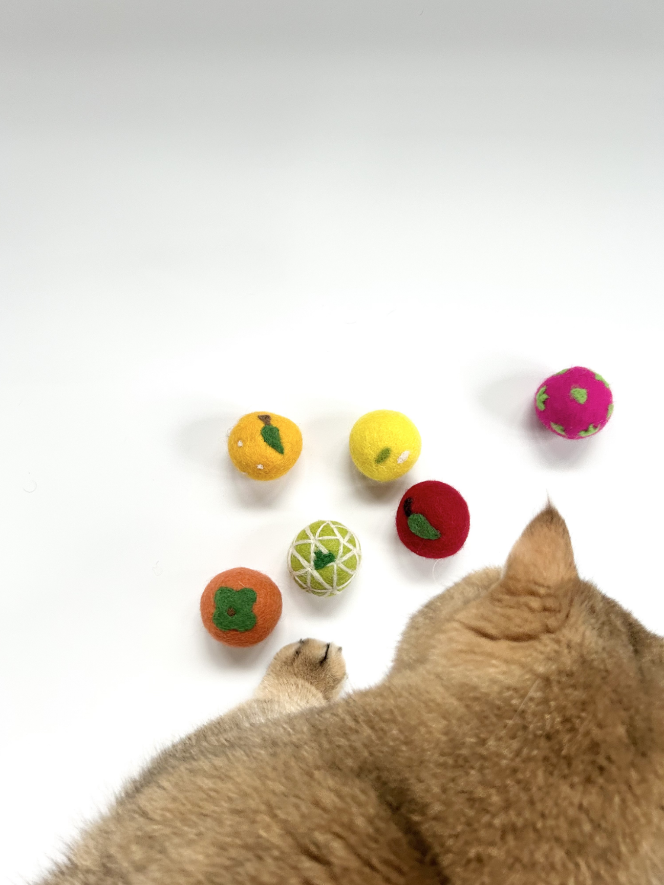 "Fortune Fruit Box" Safe Felt Cat Balls