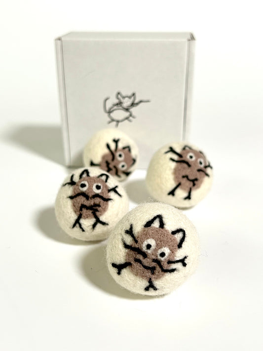 "Potato Meow" Safe Felt Cat Toy Balls