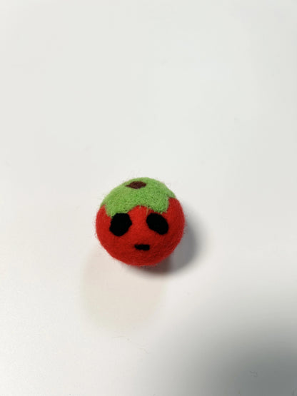 Available color options for Corner Monster felt cat toy balls